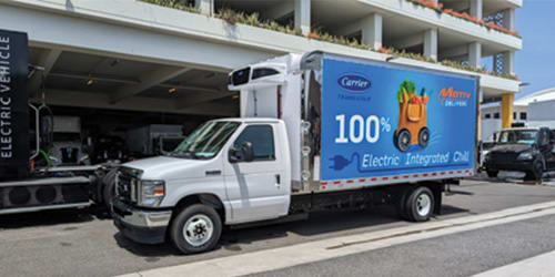 Motiv Power Systems Pilots Refrigerated EV Truck with Carrier